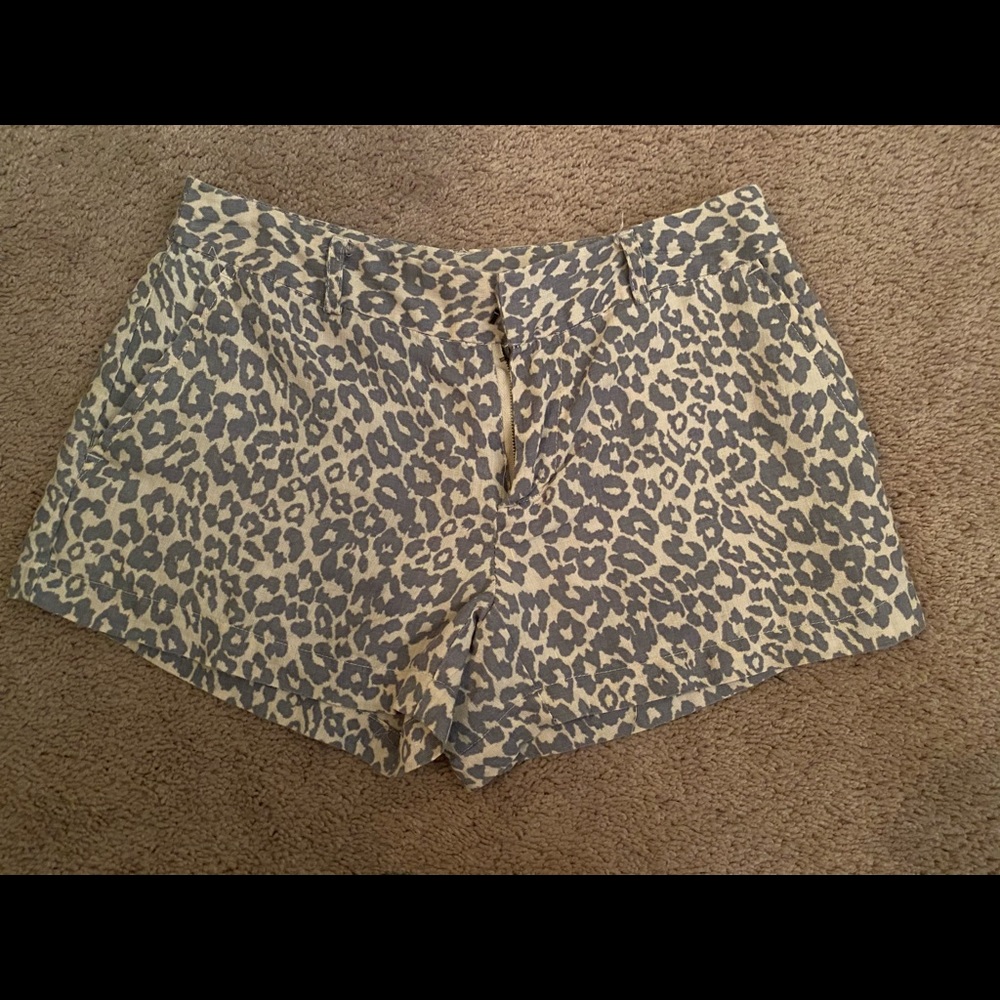 Leopard shorts